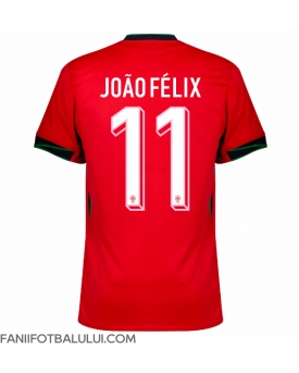 Portugalia Joao Felix #11 Tricou Fotbal Replică European 2024 Barbati Acasa